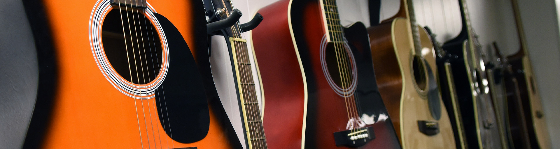 hanging guitars